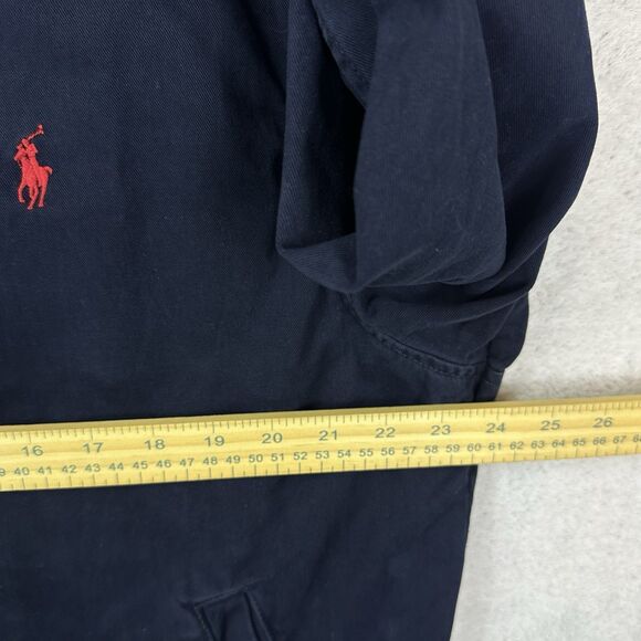 Polo Ralph Lauren Bi Swing Blue Canvas Jacket Mens XL Red Pony Retro Preppy - Picture 10 of 11